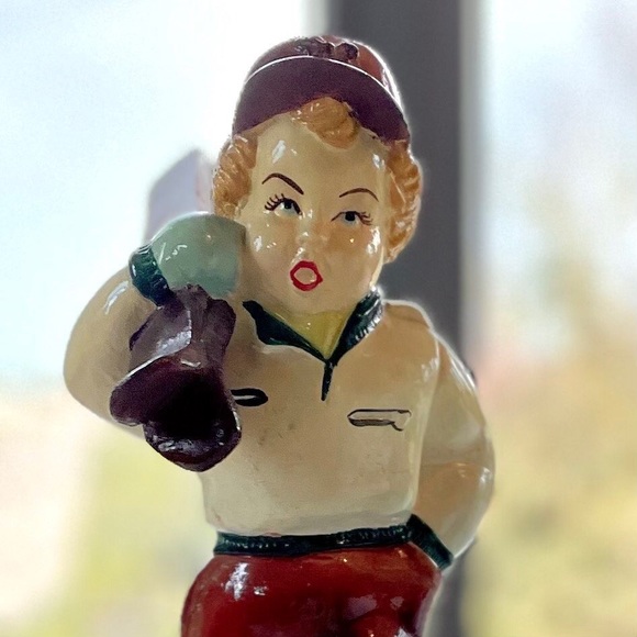 Vintage Hand painted Skiers - Picture 2 of 4